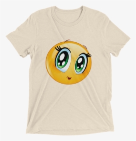Cute Manga Girl Emoji T Shirt - T-shirt, HD Png Download, Transparent PNG