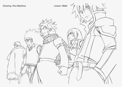 Fairy Tail Lineart, HD Png Download, Transparent PNG