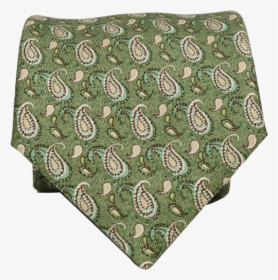 Hermes Green Paisley Print Silk Tie - Placemat, HD Png Download, Transparent PNG