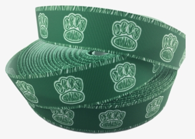 Ribbons [tag] Dark Green Paw Print Grosgrain Ribbons - Belt, HD Png Download, Transparent PNG