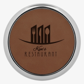 Dark Brown Round Coaster With Custom Laser Engraving - Eye Shadow, HD Png Download, Transparent PNG