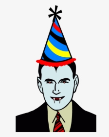 Handing Out Party Hats Made Out Of Paper With The Word - Man Picture Clipart Black And White, HD Png Download, Transparent PNG