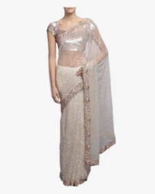 Ivory Colour Saree, HD Png Download, Transparent PNG
