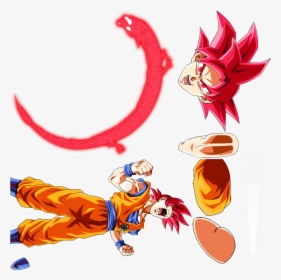 Resurrected Legend Super Saiyan God Goku, HD Png Download, Transparent PNG