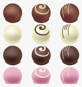 Valentines Balls Png - Chocolate Candy Vector, Transparent Png, Transparent PNG