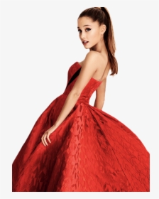 Ariana Grande Photoshoot Red Dress, HD Png Download, Transparent PNG
