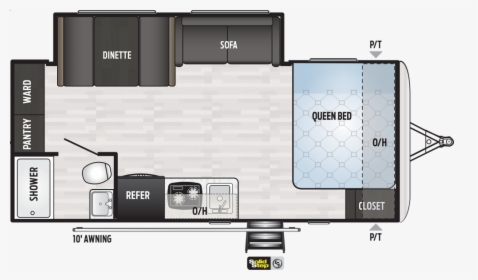 2020 Keystone Springdale 1860ss Floor Plan, HD Png Download, Transparent PNG