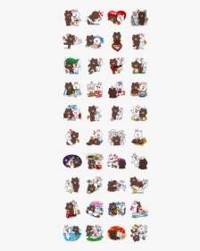 Line Sticker3677 - Line Sticker Brown And Cony Free, HD Png Download, Transparent PNG