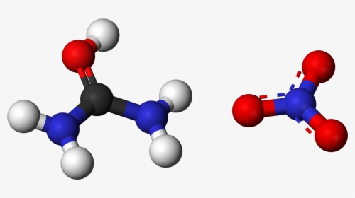 Urea Nitrate 3d Balls - Carbonate Molecule, HD Png Download, Transparent PNG