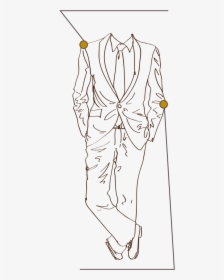 Wedding Attire For Men Drawing, HD Png Download, Transparent PNG