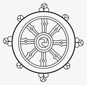 Dharma Wheel Buddhism Symbol, HD Png Download, Transparent PNG