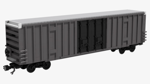Railroad Box Car Black White Png - Railroad Car, Transparent Png, Transparent PNG
