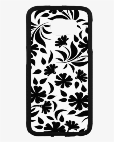 Flower Background Vector Black And White Artsadd D - Mobile Phone Case, HD Png Download, Transparent PNG