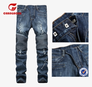 Biker Jeans Free Png Image - Trousers, Transparent Png, Transparent PNG
