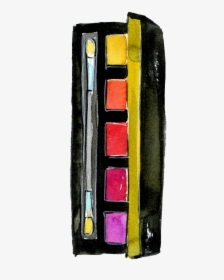 Hand Painted Five Color Makeup Box Png Transparent - Visual Arts, Png Download, Transparent PNG