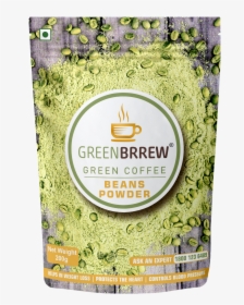 Greenbrrew Organic Unroasted Green Coffee Beans Powder - Coffee Bean, HD Png Download, Transparent PNG