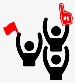 Stick Figure Image Of Fans Cheering, HD Png Download, Transparent PNG