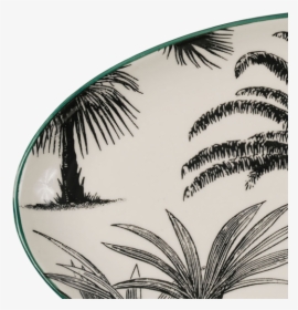Côté Table Tropical Oval Plate Small - Attalea Speciosa, HD Png Download, Transparent PNG
