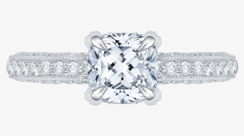Carizza 18k White Gold Carizza Semi Mount Engagement - Pre-engagement Ring, HD Png Download, Transparent PNG