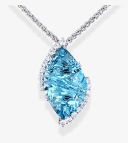 Pieter Andries Hand-carved Blue Topaz Pendant - Pendant, HD Png Download, Transparent PNG