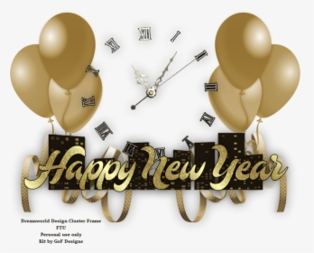 Happy New Year Cluster Png, Transparent Png, Transparent PNG