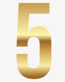 Clipart Numbers Five - Golden Number Png, Transparent Png, Transparent PNG