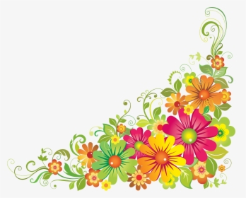 Free Borders To Use As Wallpaper Borders Clip Art Borders - Corner Flower Border Clipart, HD Png Download, Transparent PNG