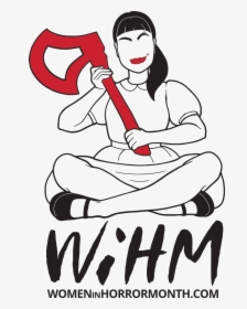 Wihm9 Grrrllogotall Br M - Women In Horror Month 2018, HD Png Download, Transparent PNG