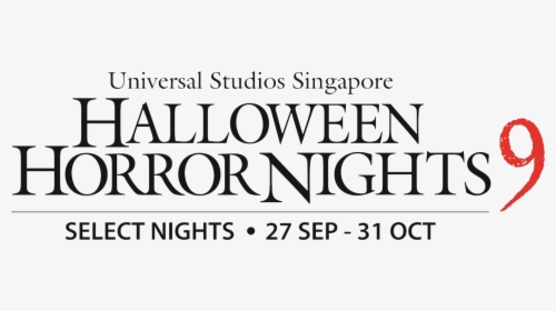 Halloween Horror Nights 9 Singapore Logo, HD Png Download, Transparent PNG