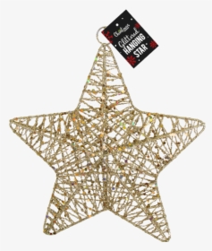 Glittered Hanging Christmas Star - Locket, HD Png Download, Transparent PNG