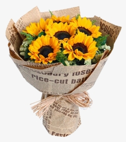 Bouquet Of Sunflowers Png, Transparent Png, Transparent PNG