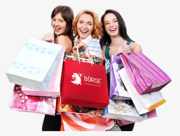 Women Holding Shopping Bags - Shopping For Friends Wedding, HD Png Download, Transparent PNG