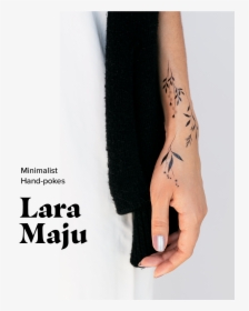 Lara Maju - Minimalist Hand-pokes - Hand Poke Minimalist Tattoos, HD Png Download, Transparent PNG