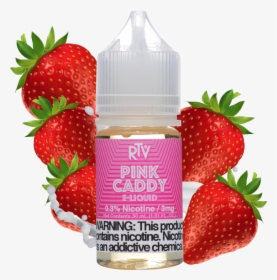 E-liquid Pink Caddy - Salt Nic Strawberry Fruity, HD Png Download, Transparent PNG