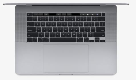 Top View Of 16-inch Macbook Pro - Macbook Pro 16 Space Gray, HD Png Download, Transparent PNG