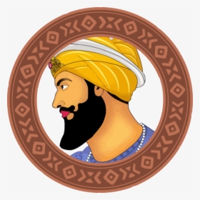 Transparent Guru Gobind Singh Jayanti Label Oval For - Facial Hair, HD Png Download, Transparent PNG