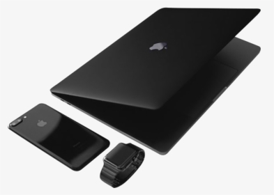 Black Color Apple Machines - Apple, HD Png Download, Transparent PNG