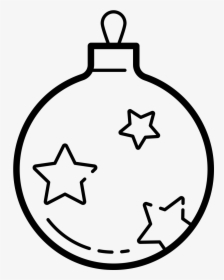 Christmas Ball Icon - Christmas Ball Coloring Page, HD Png Download, Transparent PNG