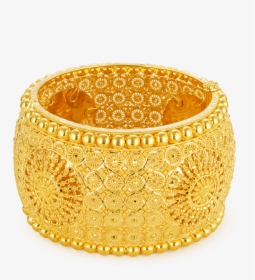 22ct Gold Bangle Kada Cuff - Bangles Gold Design Indian, HD Png Download, Transparent PNG