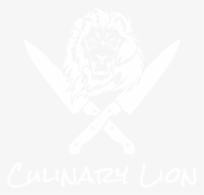 Lion S Head With Crossed Knives - Chef Knives Crossed, HD Png Download, Transparent PNG
