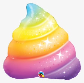 Rainbow Sparkle Poop Balloon - Rainbow Poop, HD Png Download, Transparent PNG