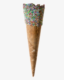 Tall Rainbow Waffle - Ice Cream Cone, HD Png Download, Transparent PNG