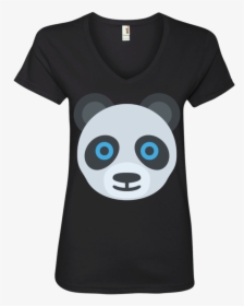 Panda Face Emoji Ladies - T-shirt, HD Png Download, Transparent PNG