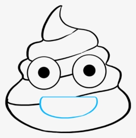 How To Draw Poop Emoji - Draw A Poop Emoji, HD Png Download, Transparent PNG