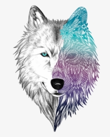 Wolf Mandala Draw, HD Png Download, Transparent PNG