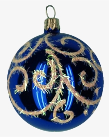 Bola De Navidad Azul Png, Transparent Png, Transparent PNG