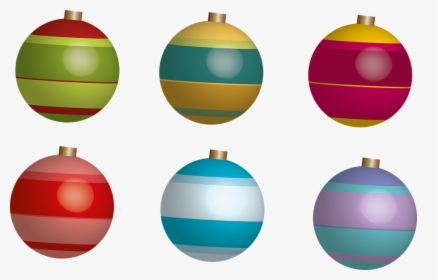 Transparent Bolas De Navidad Png - 6 Balls Clipart, Png Download, Transparent PNG