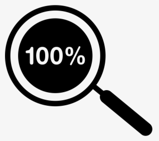 100 Percent Zoom Symbol - 100 Percent Icon Png, Transparent Png, Transparent PNG