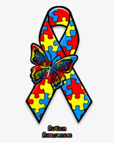 Clip Art Free Stock Awareness Clipart Asperger Syndrome - Autism Awareness Ribbon Png, Transparent Png, Transparent PNG