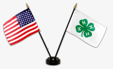 Transparent 4h Clover Clipart - German And American Flags Crossed, HD Png Download, Transparent PNG